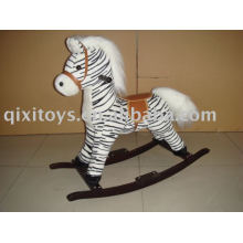 cavalo de balanço de pelúcia (zebra), childern animal cavaleiro brinquedo